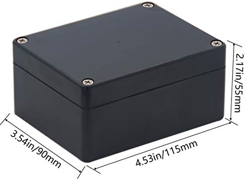 תיבת פרויקט Raculety IP65 אטום מים צומת צומת ABS פלסטיק קופסאות חשמל שחורות DIY פרויקט אלקטרוני מארז
