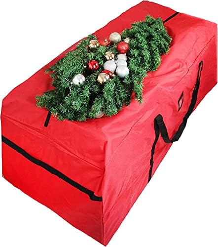 מודו עץ חג המולד אחסון תיק עבור עצי 6-9 רגליים אדום
