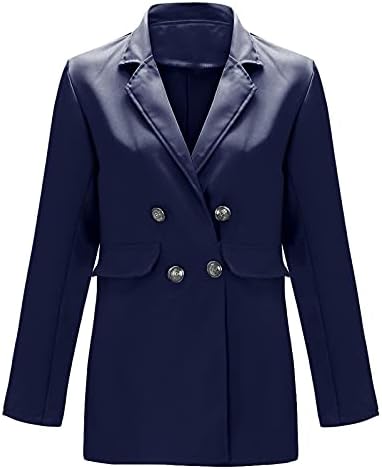 מעילי בלייזר לנשים חליפת ז'קט סיבתיות של עסקים אופנה פלוס ז'קט בגודל גודל בלייזר דש משרד שרוול ארוך חליפה