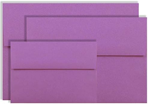 Amethyst Purple 50 מעטפות A2 קופסא עבור 4-1/8 x 5-1/2 הכרזות על מקלחות חתונה מגלריית המעטפות