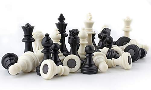 דינוברוס שחמט חתיכות רק מגנטי פלסטיק צ ' סמן סט להחלפה של חסר חתיכות-סט שלם של 32 לא משוקלל משחק