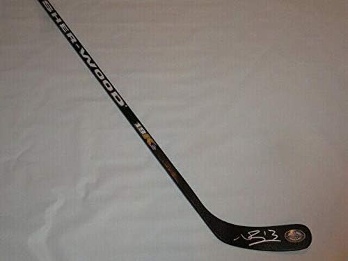 ניק בונינו חתם על מקל הוקי בגודל מלא פיטסבורג פינגווינים אחוריים 2 הוכחה אחורית - מקלות NHL עם חתימה