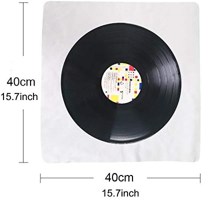 בד ניקוי רשום, 15''X15 '' גודל גדול 5 חבילה אנטי-סטטי מיקרופייבר מוך מנקה בחינם לתקליט ויניל LP, משקפיים,