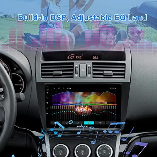 ניווט GPS של JMance עבור Mazda 6 2007-2012 עם Apple Carplay ו- Android Auto 8 Core 9 אינץ 'מסך מגע מולטימדיה