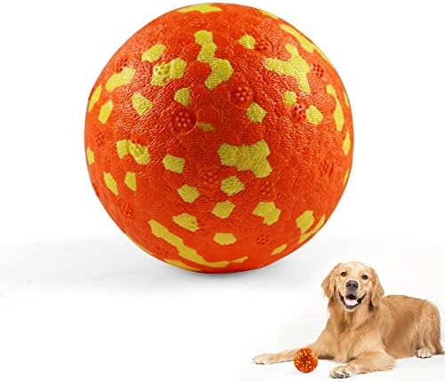 Hoydate 2.7 אינץ 'כדור כלבים אינטראקטיבי כלב צעצועים לעיסה עבור צעצועים אגרסיביים של כדורי מים אגרסיביים