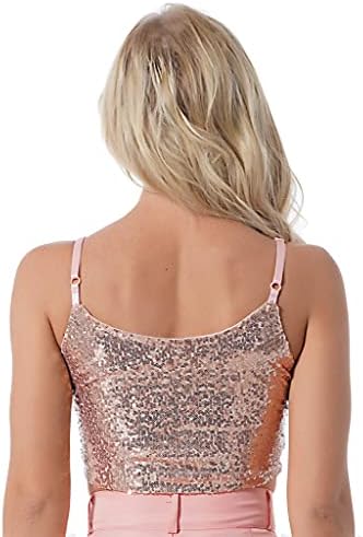 Xunzoo's Sparkly Spartly Creat Top Top Bra Bra Halter Neck Bustier Rapes Rance Clubwear