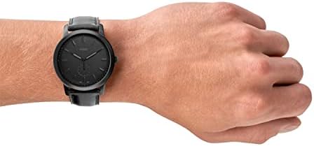 שעון מזדמן דק מנירוסטה מינימליסטי לגברים מאובנים