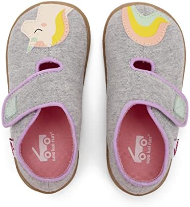 ראה קאי ראן-נעלי בית קרוז השני לילדים קטנים, חד קרן ג ' רזי אפור, פעוט 8