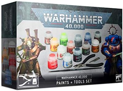 סדנת משחקים Warhammer 40,000 צבעים וכלים קופסת קופסה