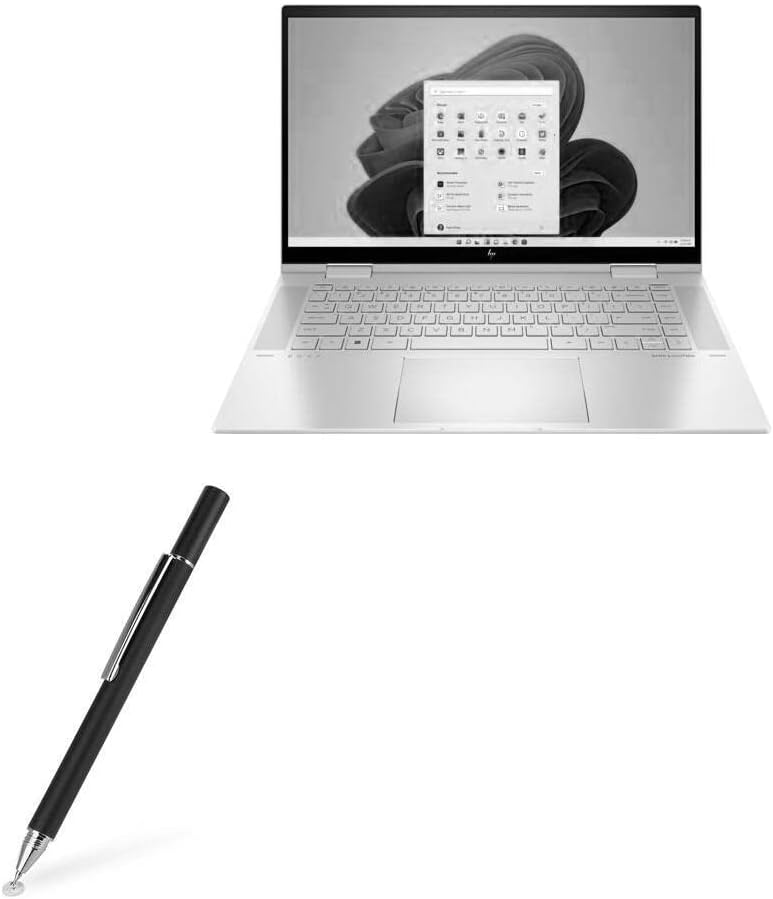 עט חרט בוקס גלוס תואם ל- HP Envy X360 - חרט קיבולי Finetouch, עט חרט סופר מדויק לקנאת HP X360
