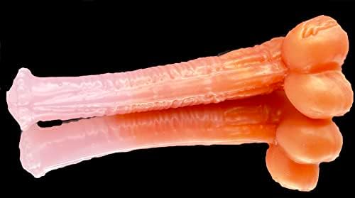 פלירטידאווג פנטזיה צעצועי מין למבוגרים חד קרן אמור 12 אינץ 'בצבע חום מבריק