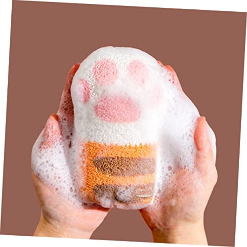 Beavorty אמבטיה כותנה גוף קרצוף מיט קרם גוף ספוג תינוק מקלחת פוף ספוג פנים פנים ספוג פנים עיסוי גוף מכונת