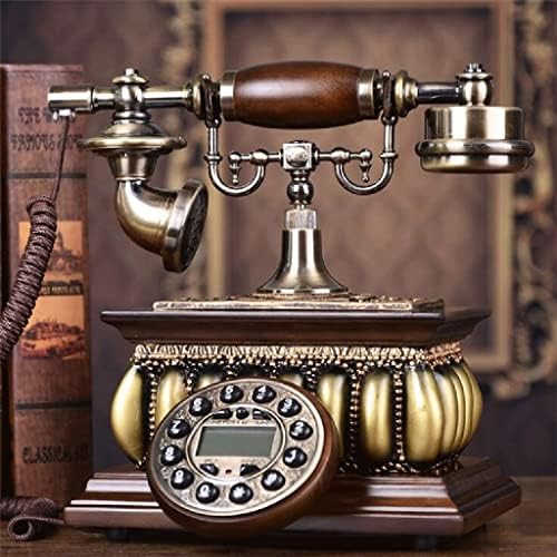טלפון רטרו Quul טלפון וינטג 'ישן שולחן עבודה טלפון חוטי טלפון קבוע עם תצוגת מזהה מתקשר לשימוש