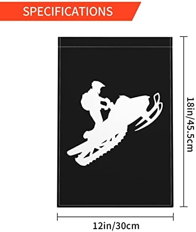 דגל גן אופנועי שלג 12 על 18 אינץ ' באנר חיצוני מקורה