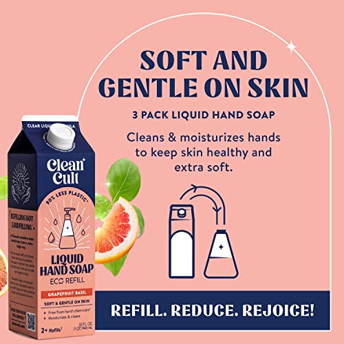 מילוי סבון ידיים נוזלי נקי-סבון ידיים המזין ומעניק לחות-סבון נוזלי ללא כימיקלים קשים-מילוי אקולוגי