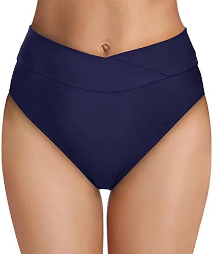 מכנסיים קצרים לשחייה לנשים מהירות יבש בצבע אחיד בגד ים במכנסיים קצרים