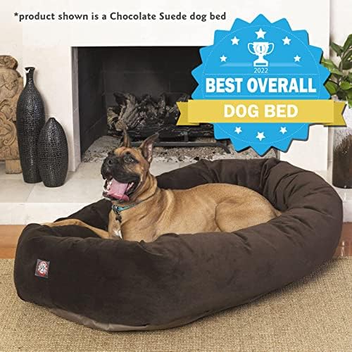 40 מיטת כלב בייגלה של זמש שוקולד על ידי מוצרי חיות מחמד מלכותיים
