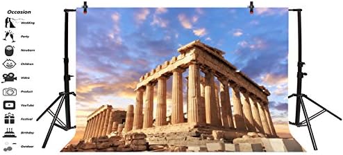 7 * 5 רגל שקיעה יוון פרתנון תמונה רקע היסטורי בניין מפורסם ארמון עתיק אתונה אקרופוליס מקדש טור