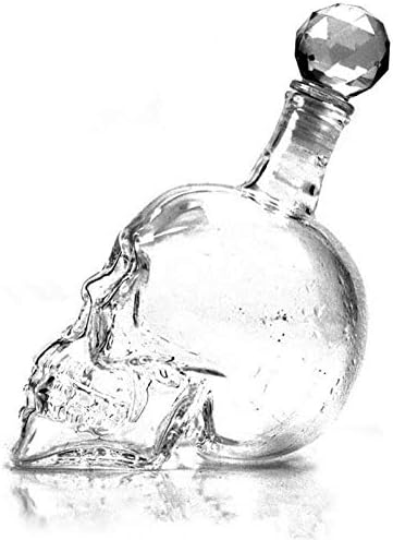 Huansun 1000 מל קריסטל גולגולת קריסטל גולגולת בקבוק גולגולת גולגולת גולגולת בקבוק זכוכית בקבוק KTV, 1