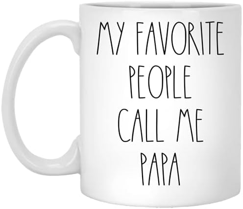 פאפא-האנשים האהובים עלי קוראים לי ספל קפה פאפא, פאפא ריי דאן בהשראת, סגנון ריי דאן, יום הולדת-חג שמח-יום האב,