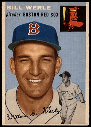 1954 Topps 144 ביל Werle Boston Red Sox Vg Red Sox