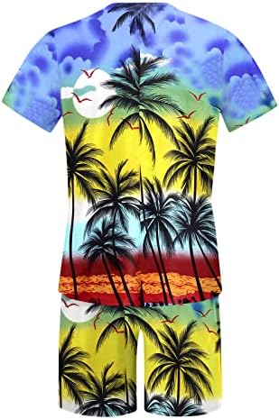 BMISEGM גברים קיץ חולצות T גברים תלבושת קיץ חוף חוף שרוול קצר חולצה מודפסת חולצה קצרה מכנסיים
