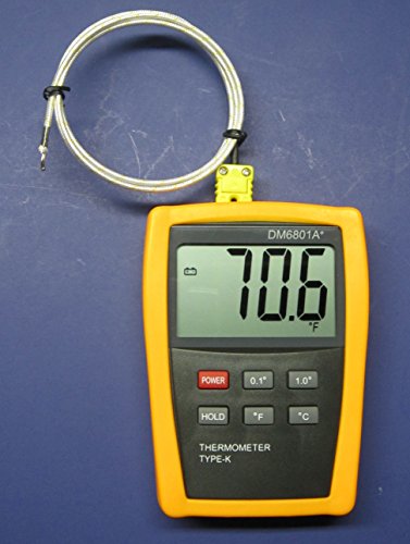 מדחום דיגיטלי מדעי מסוג 6801 עם צמד תרמי מסוג טמפרטורה גבוהה פק-1000