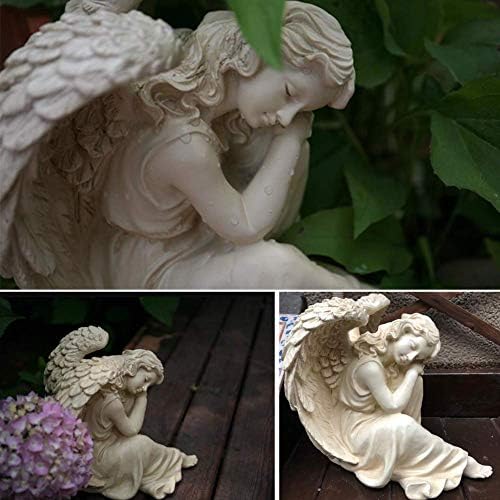 ליושי ישן חסד ישיבה מלאך דמות מפוסל פסל בינונית קישוט