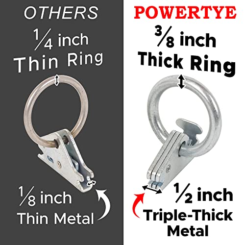 אביזרי O-Ring של Powertye E-Track O-Ring-טבעת טבעת כבדה של 2.5 אינץ
