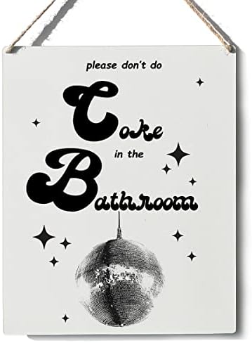 מצחיק אמבטיה דקור בחדר האמבטיה ציטוט עץ סימן פלאק קיר תליית כרזות יצירות אמנות 8איקס 10 כפרי עיצוב