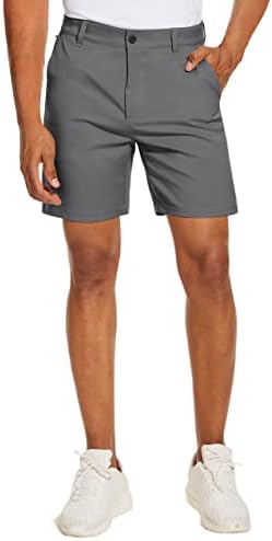 מכנסי שמלת גולף לגברים של Puli, היברידית קדמית שטוחה היברידית 7 אינץ