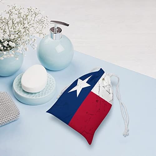 דגל מדינת טקסס שקית אחסון בד במצוקה שקית חוט משיכה לתיק שקית שקית שקית שקית מכולת לטיול ביתי