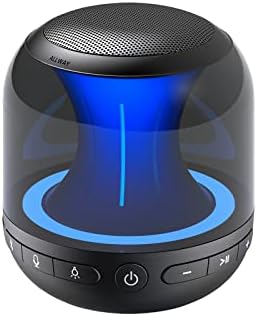 ברמקול Bluetooth נייד, נורות LED צבעוניות, רמקול סטריאו אלחוטי אמיתי עם צליל סטריאו חזק, טווח Bluetooth של 164