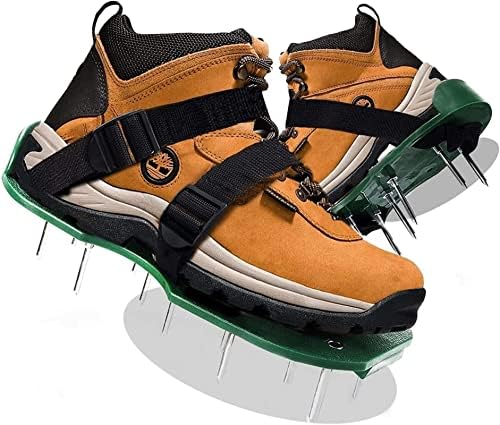 , נעלי אוורור דשא, סנדלים ממוסמרים עם רצועות מתכווננות גודל אוניברסלי למגפיים כלי דשא אוורור דשא