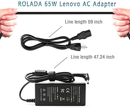 65W מתאם AC מטען קיר מחשב נייד עבור Lenovo IdeaPad Flex 4 5 6 1470 1480 1570 1580 Lenovo Ide