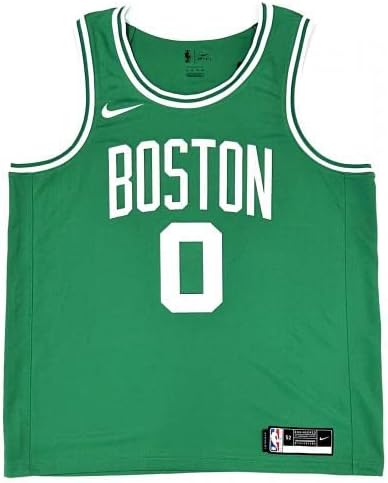 Jayson Tatum Boston Celtics חתום על NBA Green Nike Swingman Jersey Fanatics - חתימות גופיות NBA