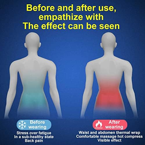חגורת טיפול באור אדום של Heoaoh להקלה על כאבי גוף, אור אדום של 660 ננומטר ואור אינפרא אדום 850 ננומטר