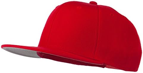 תערובת הצמר המוצקה של הילד כובע Snapback - אדום