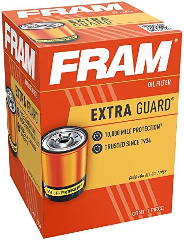 FRAM Extra Guard Ph12060, מרווח החלפה של 10 קילומטרים מסנן שמן ספין-און
