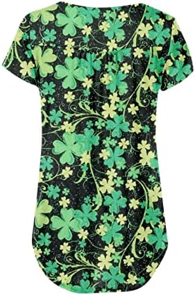 Cheekey St Patricks Day חולצות לנשים שרוול קצר