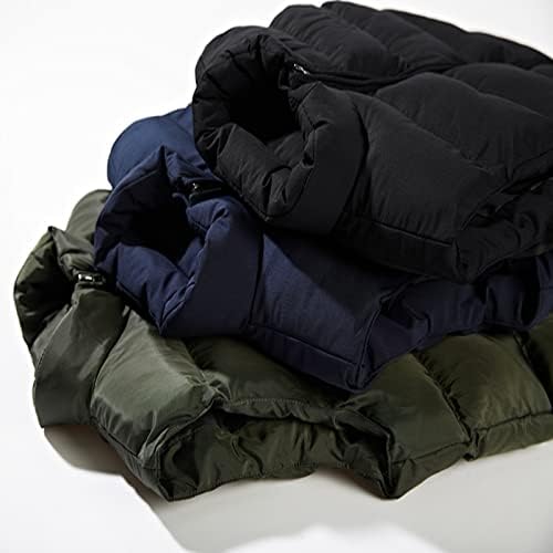 מעילי ymosrh Mens אופנה סתיו/חורף בצבע אחיד בחורף חמים כותנה רוכסן כותנה מעילי חורף לגברים
