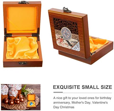 Vosarea תכשיטים קטנים מארגן עגילי טבעות שרשראות קופסת מתנה מארגן אחסון תכשיטים מעץ