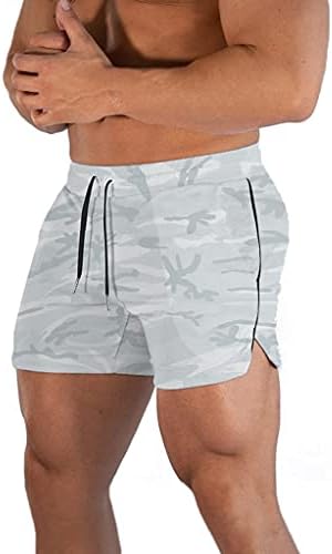מכנסי חדר כושר לגברים של Flyfirefly מכנסיים קצרים באימון קלים משקל קל משקל מכנסיים קצרים