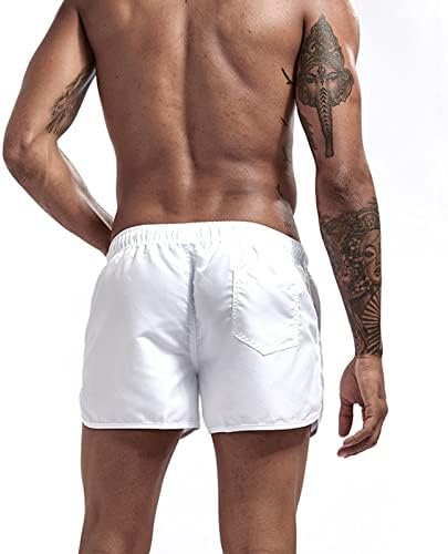 מכנסיים קצרים של גברים חוליים בגברים בגברים קלים משקל קלים אימון יבש מהיר מכנסי כושר אתלטי ג'וג'ר