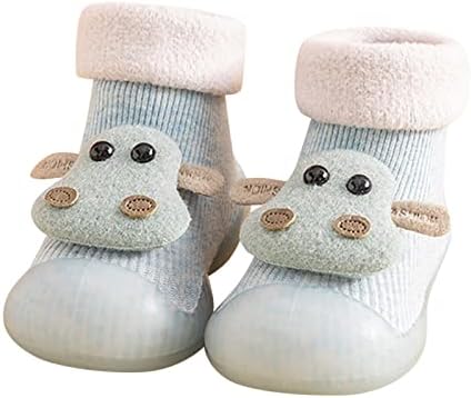 פעוטות ילדים תינוקות שזה עתה נולדו נעלי בנות נעליים בהליכונים ראשונים מעבים חיות קריקטורה חמודות