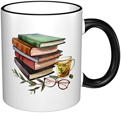 ספריית ספר מאהב חנון קפה כוס תה כוס 11 עוז קרמיקה כוס גבירותיי גברים של סבתא מתנת משרד בית מיקרוגל כיף חידוש
