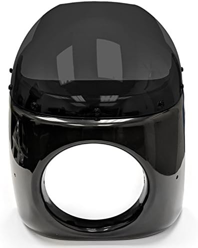 קראטור אופנוע 7 אינץ פנס חרטום מסך שחור & מגבר; עשן תואם עם הונדה סי. בי 175 200 250 350 360 400 500 550