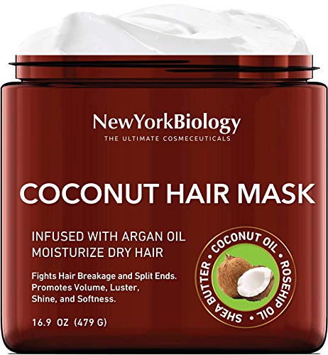 ביולוגיה בניו יורק שמפו ומרכך שמן ארגן מרוקאי עם מסכת שיער קוקוס לצמיחת שיער ונפח-לחות ונפח