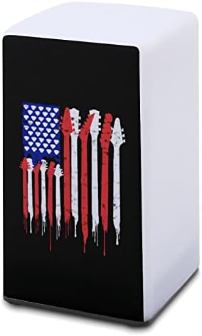 דגל גיטרה פטריוטי אמריקה חובבי שולחן מנורת שולחן פשוט אור לילה לידה לעיצוב שולחן מעונות במשרד הביתי