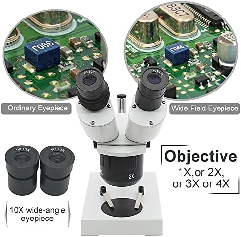 מיקרוסקופ 10-20-30-40 מיקרוסקופ סטריאו משקפת מיקרוסקופ תעשייתי מואר עם עינית לתיקון שעון בדיקת